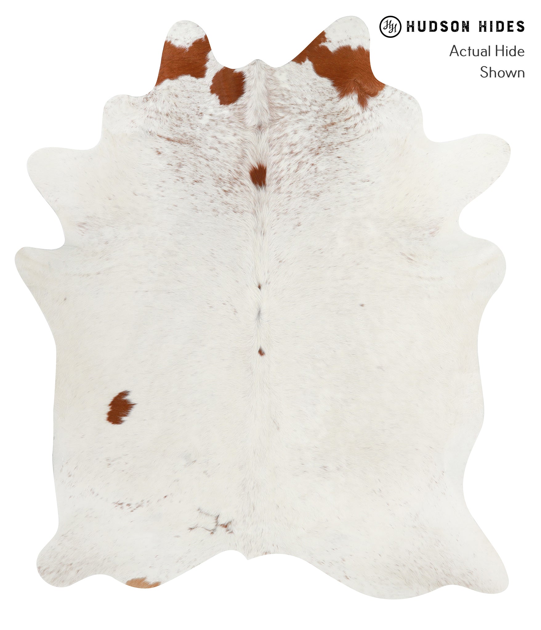 Salt and Pepper Brown Cowhide Rug #28724