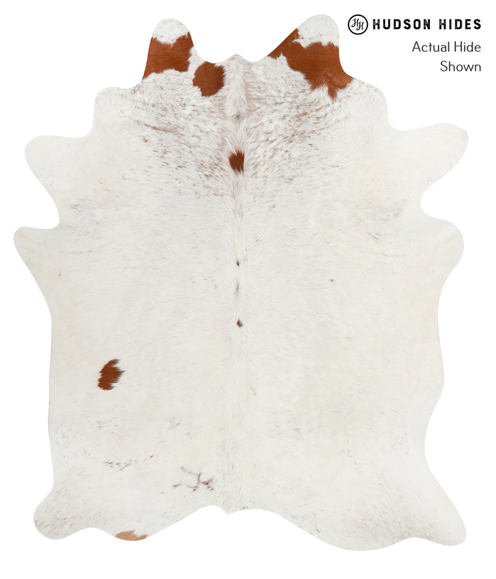 Salt and Pepper Brown X-Large Brazilian Cowhide Rug 7'0"H x 5'11"W #28724 by Hudson Hides