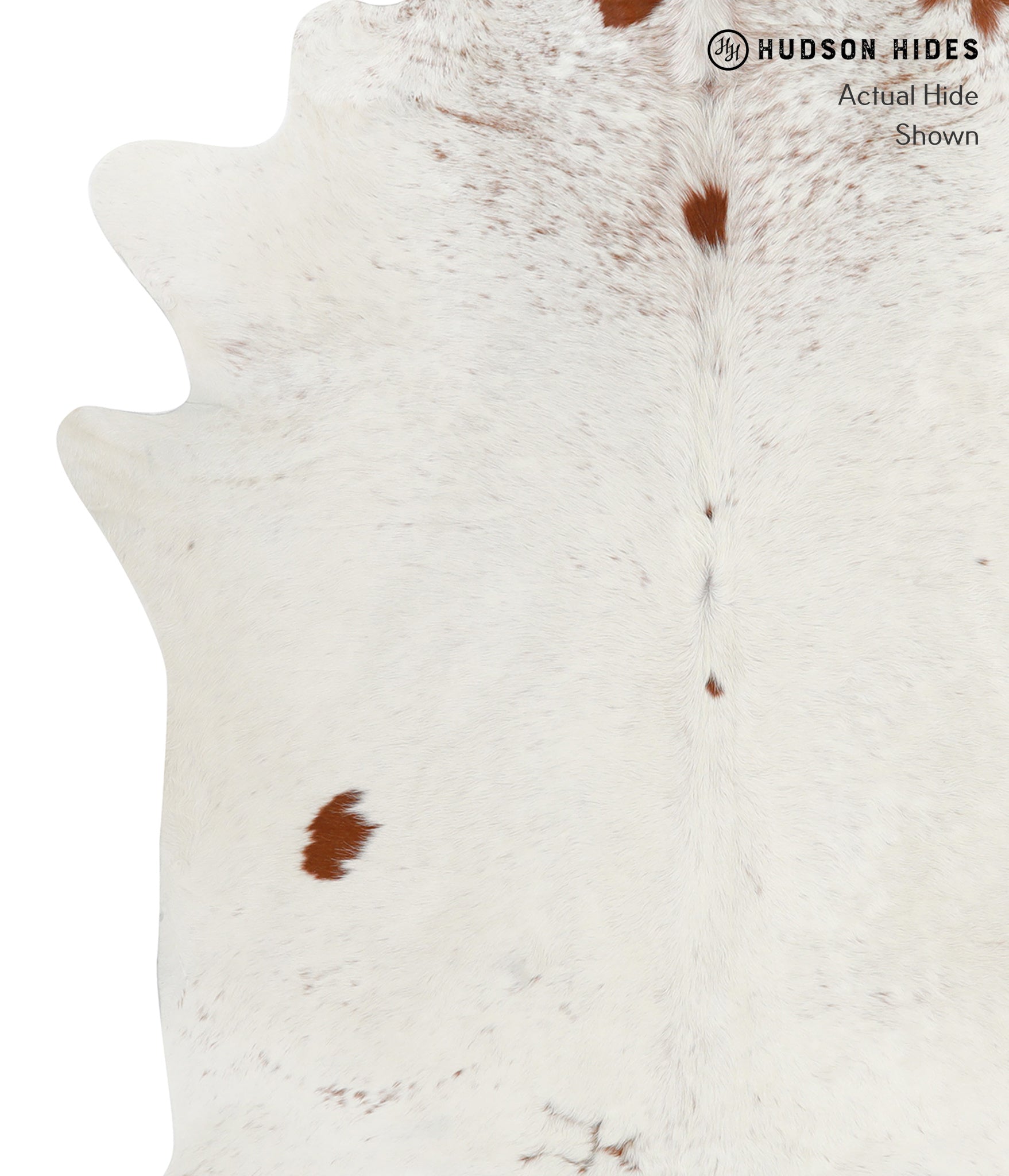 Salt and Pepper Brown Cowhide Rug #28724