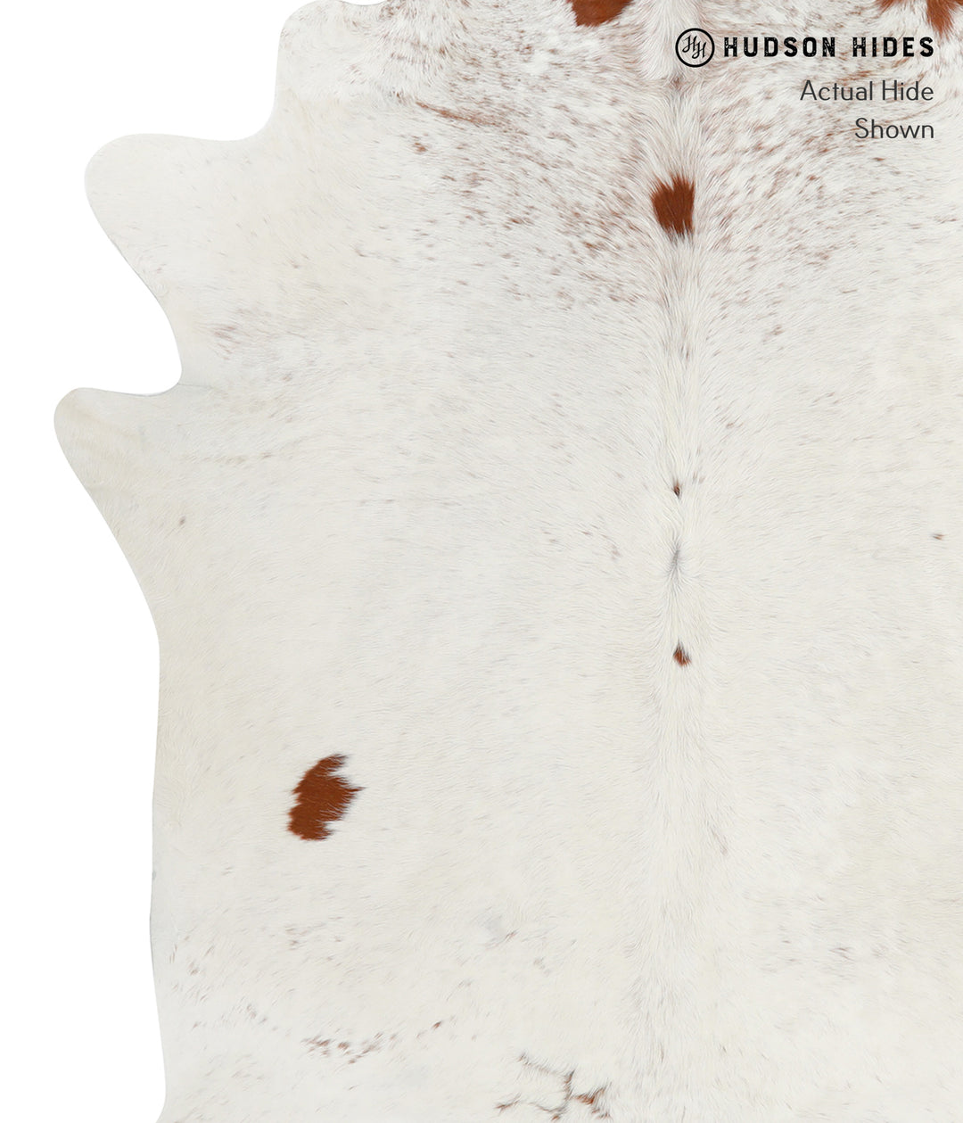 Salt and Pepper Brown X-Large Brazilian Cowhide Rug 7'0"H x 5'11"W #28