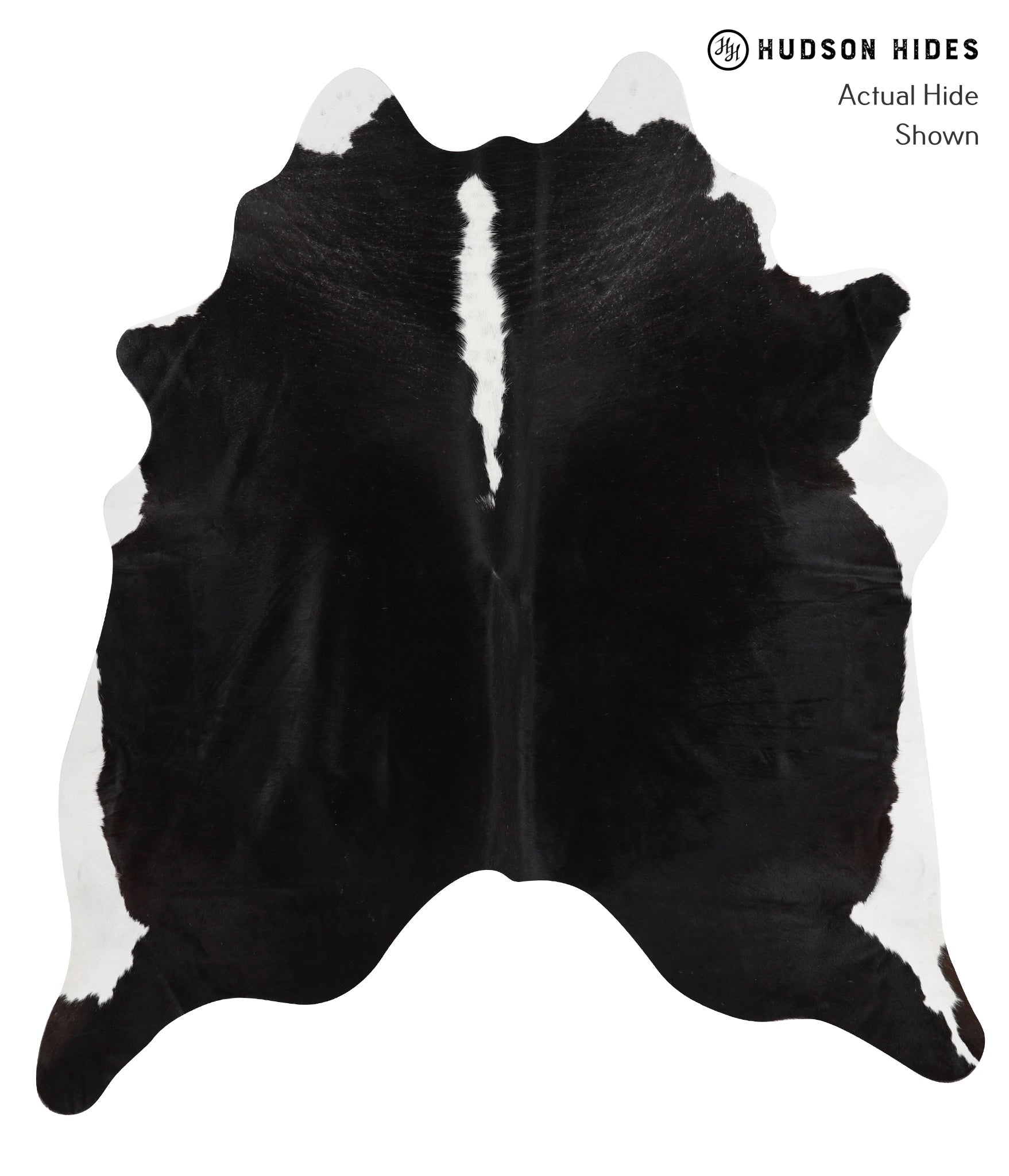 Black and White Cowhide Rug #28746