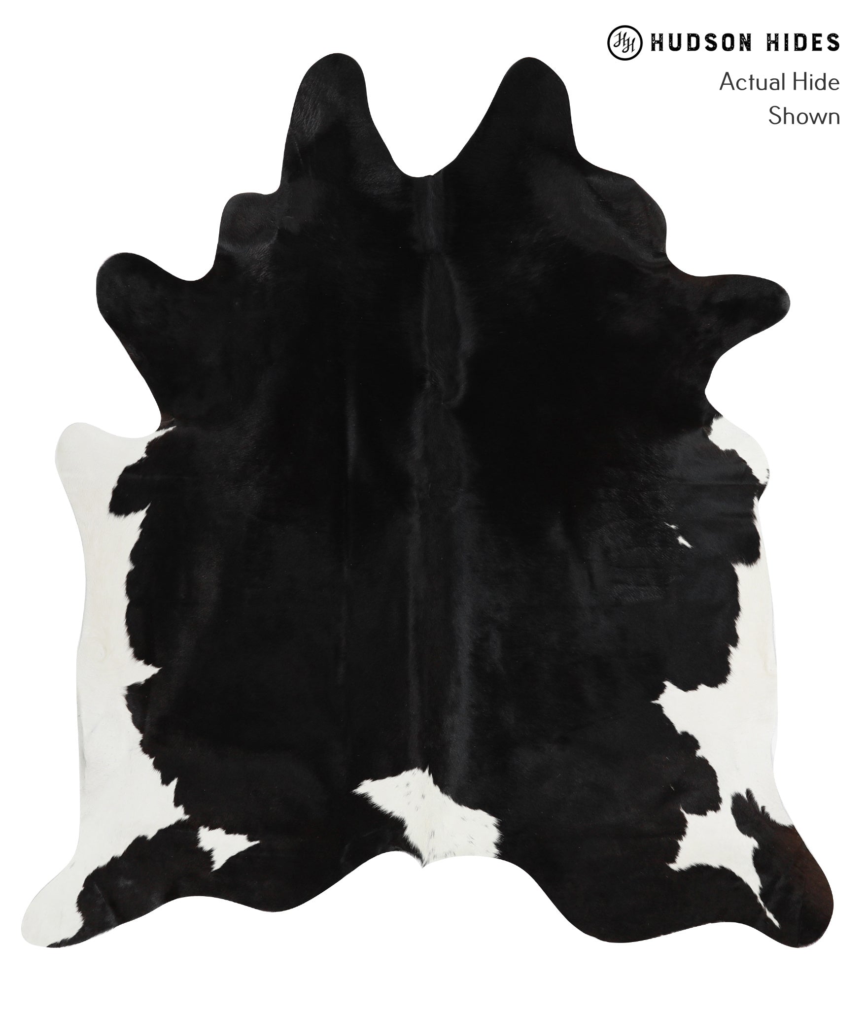Black and White Cowhide Rug #29345