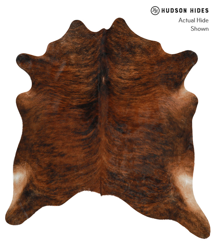 Dark Brindle X-Large Brazilian Cowhide Rug 6'11"H x 6'5"W #29649 by Hudson Hides