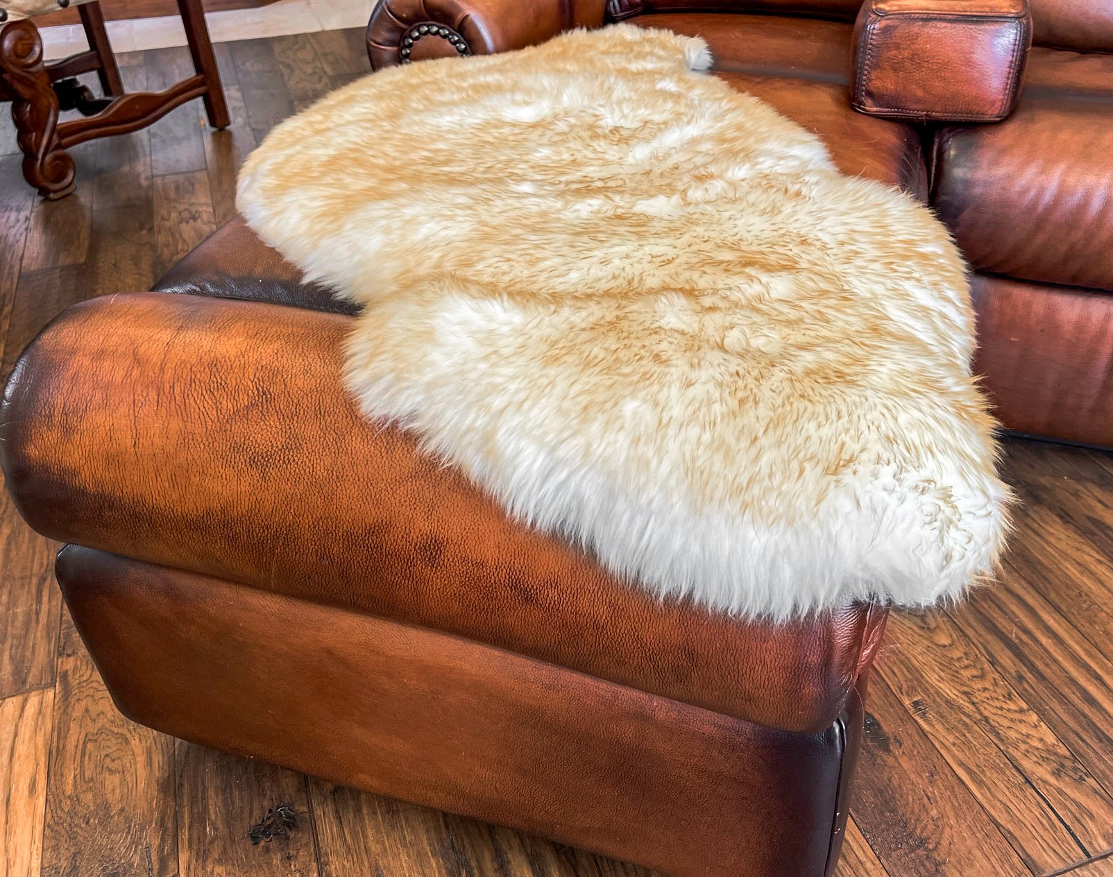 Brown Tip New Zealand Sheepskin 2' x 3' by Hudson Hides