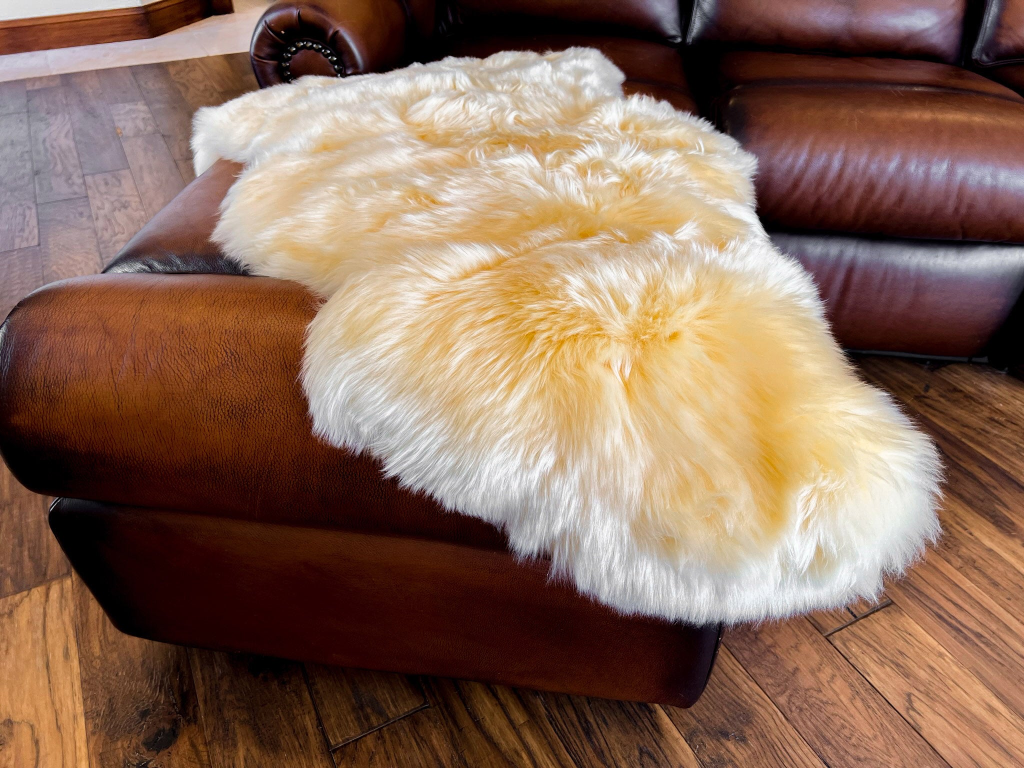 Cream New Zealand Sheepskin 2' x 3' by Hudson Hides