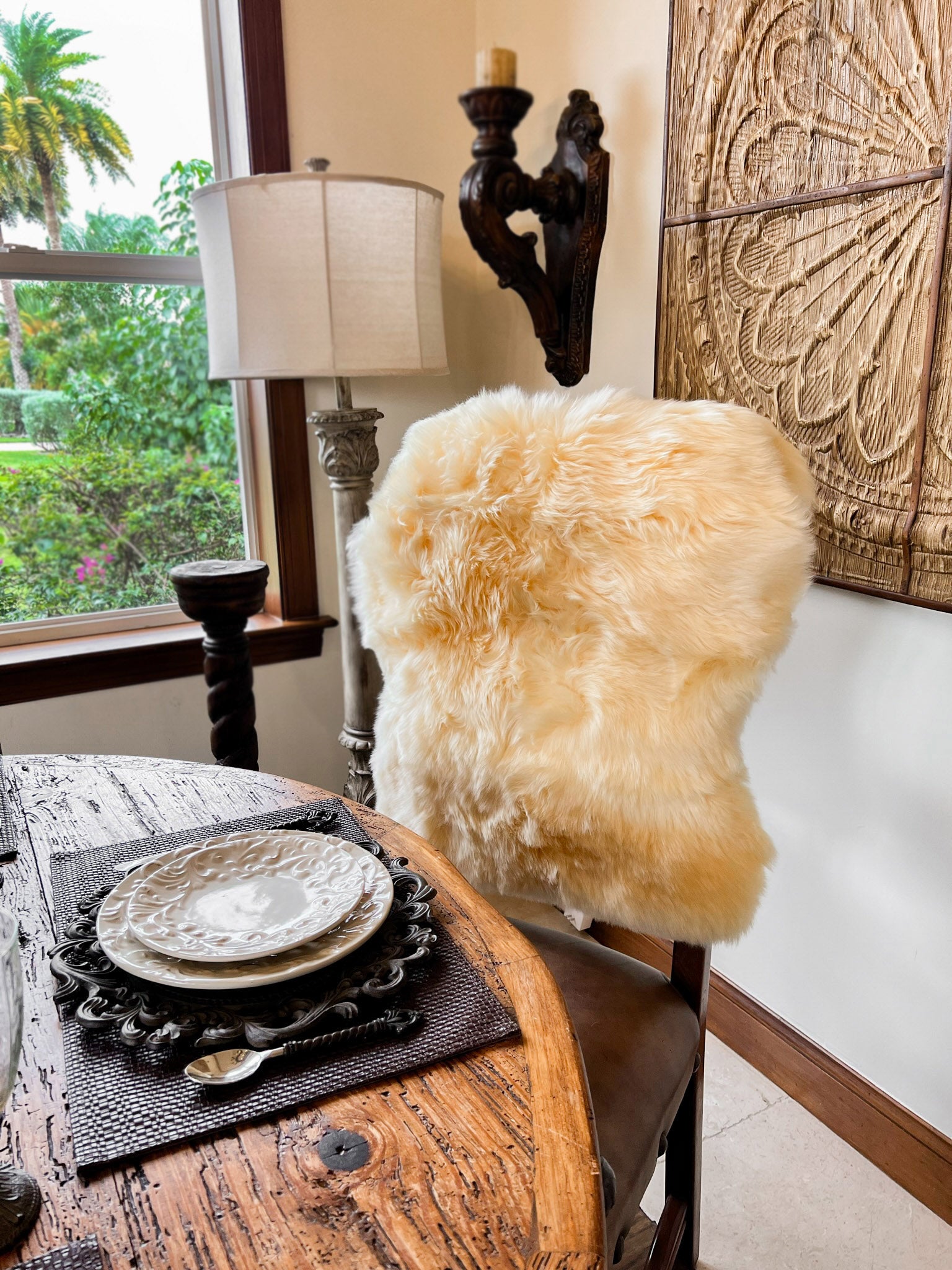 Cream New Zealand Sheepskin 2' x 3' by Hudson Hides