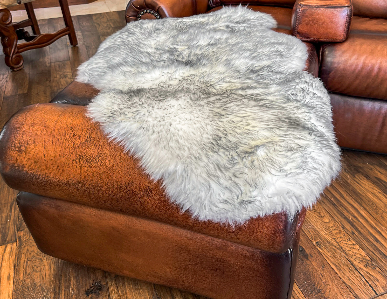 Grey Mist New Zealand Sheepskin 2' x 3' by Hudson Hides