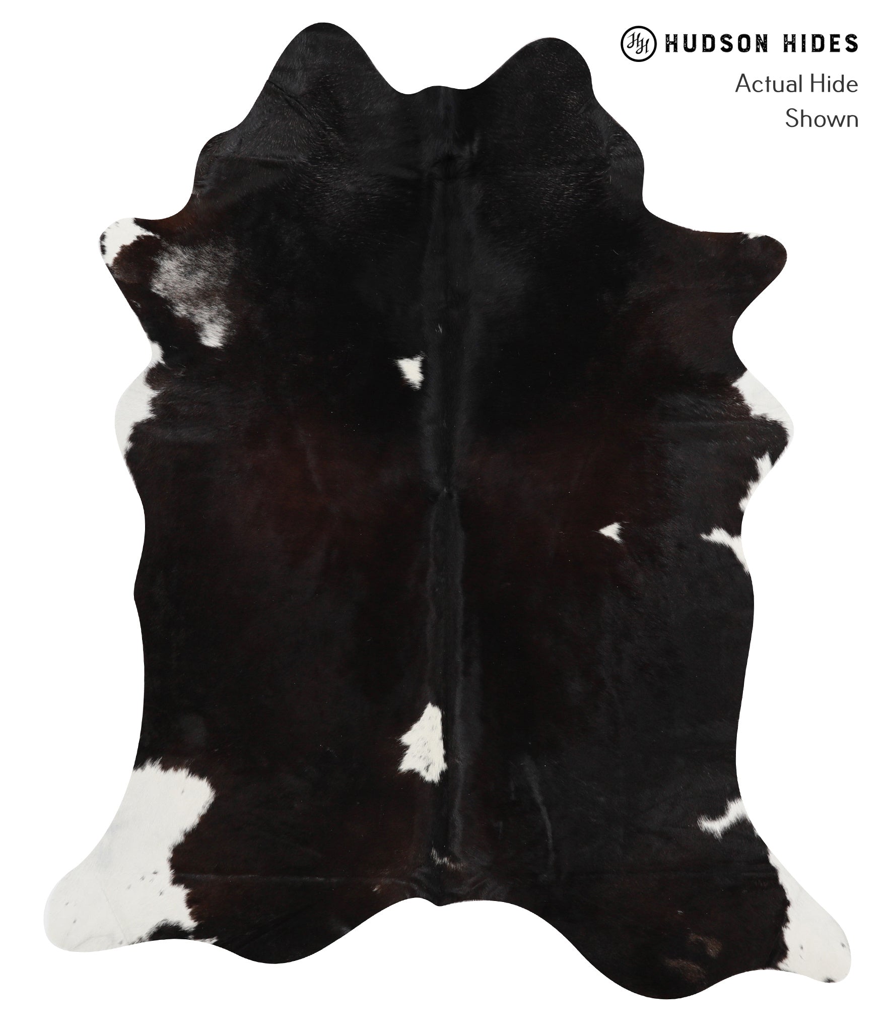 Black and White Cowhide Rug #30324