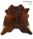 Dark Brindle X-Large Brazilian Cowhide Rug 6'11"H x 7'1"W #30483 by Hudson Hides