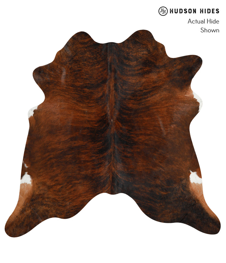 Dark Brindle X-Large Brazilian Cowhide Rug 6'11"H x 7'1"W #30483 by Hudson Hides