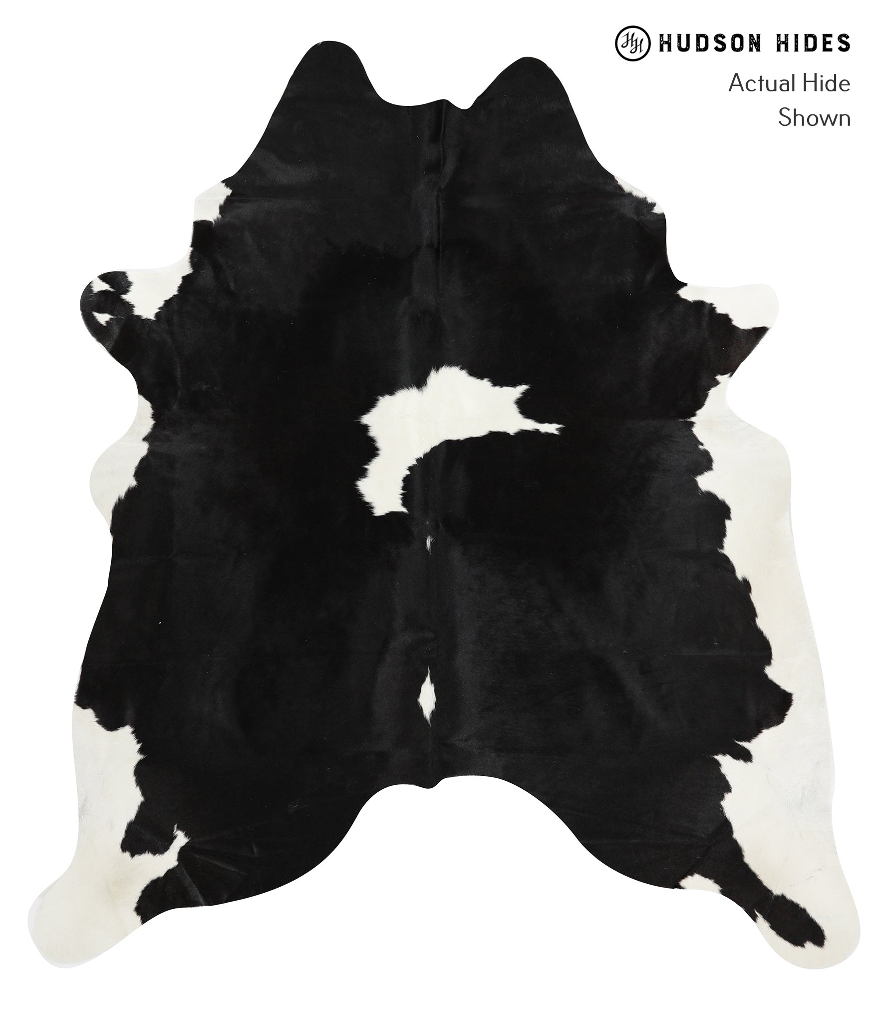 Black and White Cowhide Rug #30730