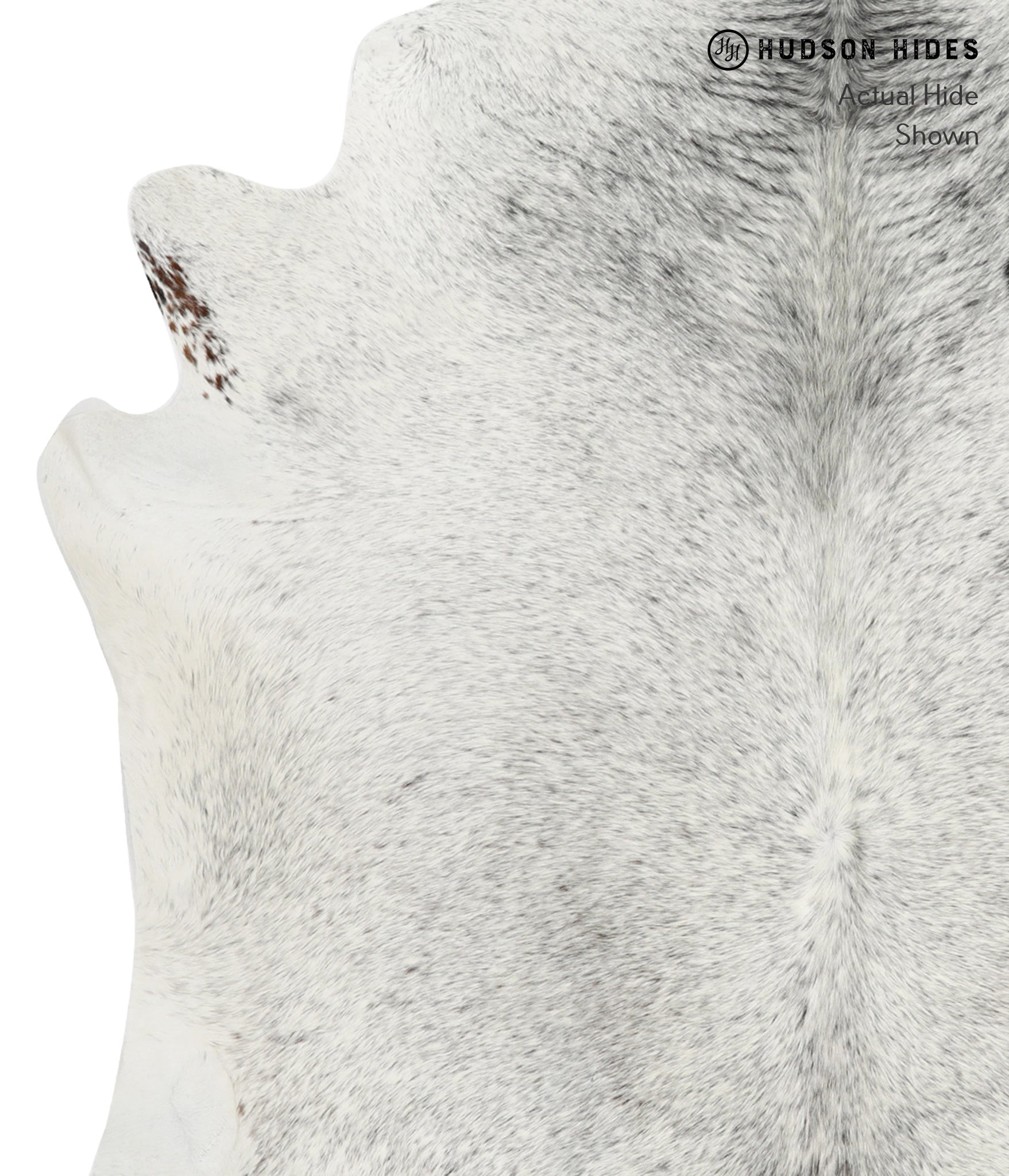 Salt and Pepper Black Cowhide Rug #30824