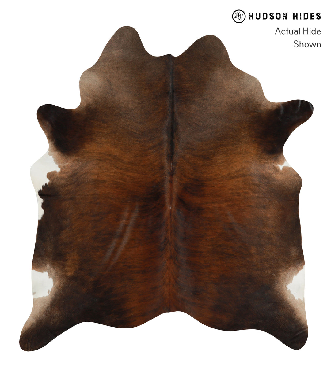 Dark Brindle X-Large Brazilian Cowhide Rug 6'11"H x 6'1"W #30861 by Hu