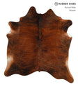Dark Brindle X-Large Brazilian Cowhide Rug 6'11"H x 6'6"W #30947 by Hudson Hides