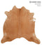 Solid Brown XX-Large Brazilian Cowhide Rug 6'11
