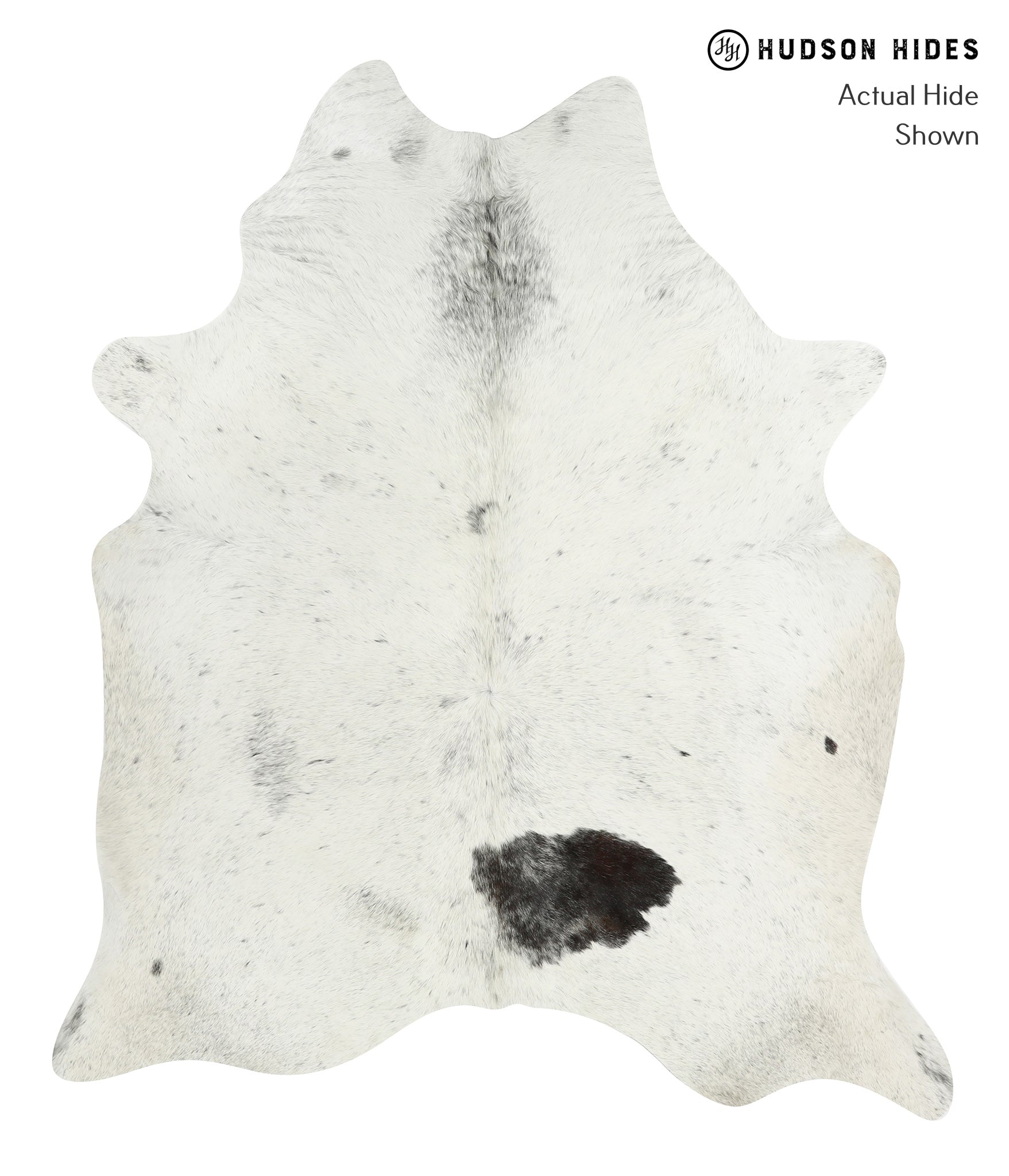 Salt and Pepper Black Cowhide Rug #31456