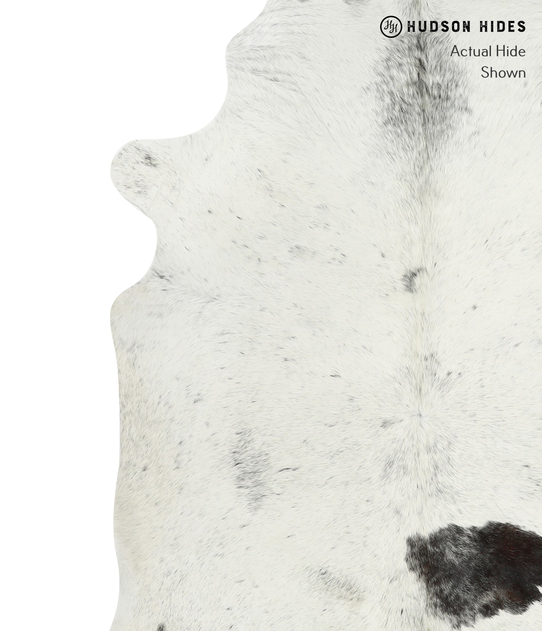 Salt and Pepper Black Cowhide Rug #31456