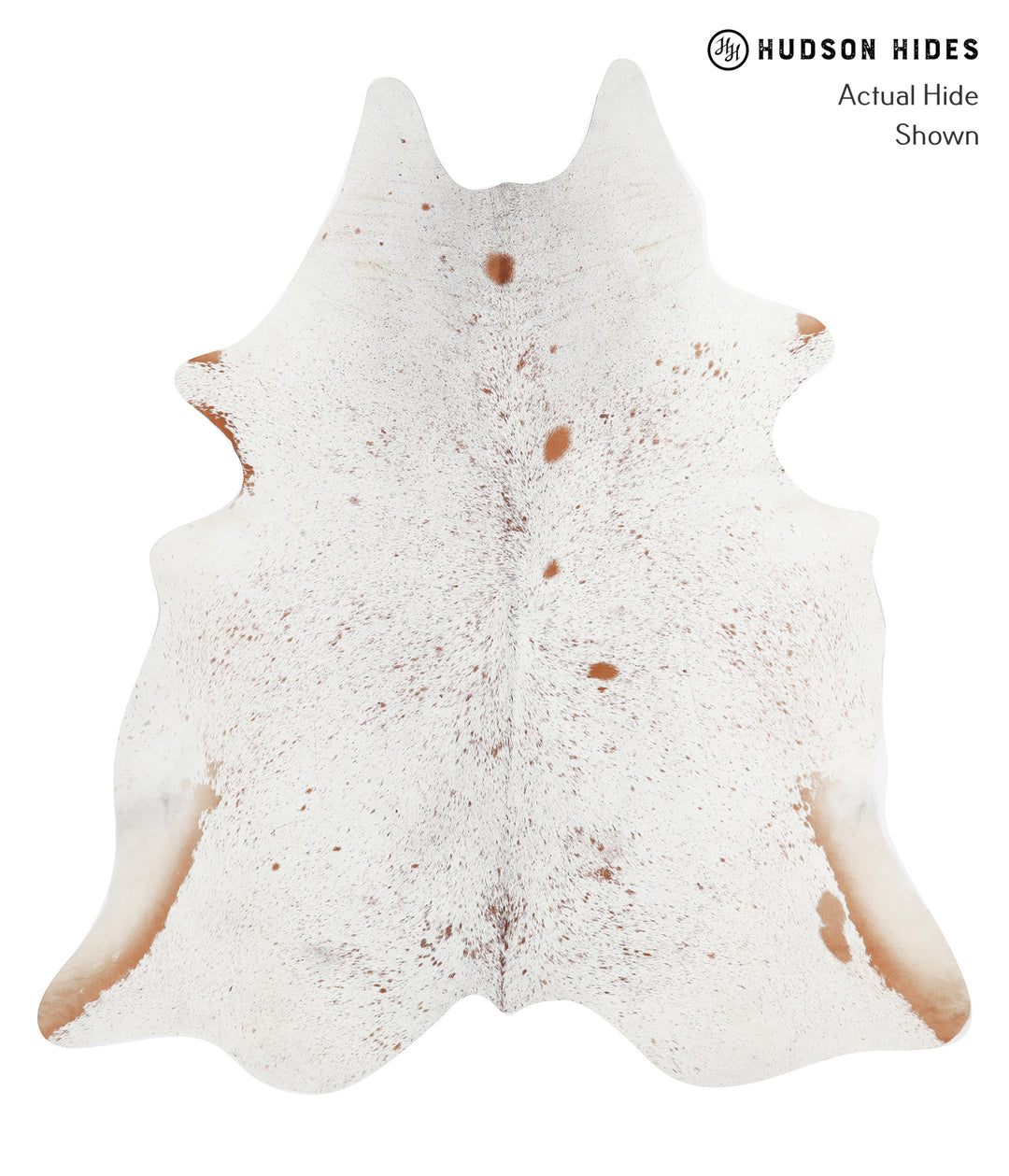 Salt and Pepper Brown X-Large Brazilian Cowhide Rug 7'5"H x 6'8"W #322