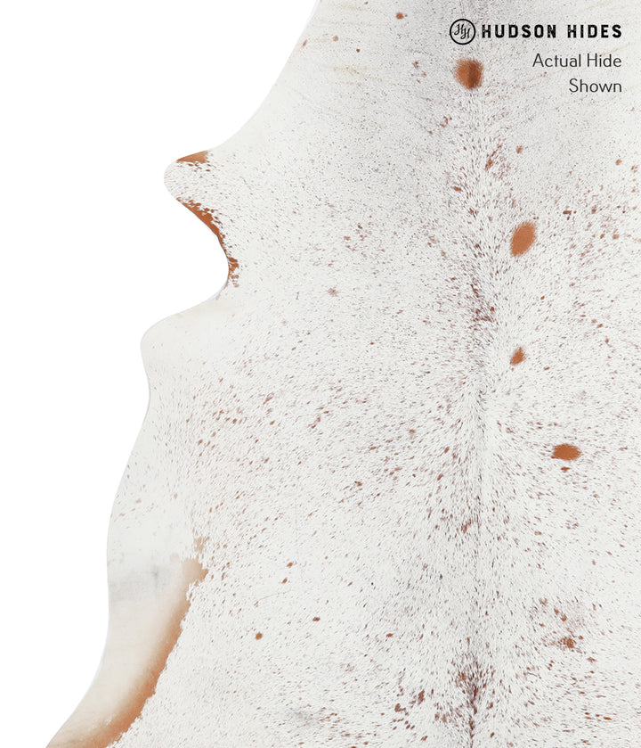 Salt and Pepper Brown X-Large Brazilian Cowhide Rug 7'5"H x 6'8"W #32222 by Hudson Hides