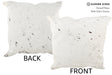 Salt and Pepper Black 20"x20" Brazilian Cowhide Pillow #34463 by Hudson Hides