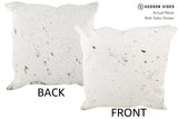 Salt and Pepper Black 20"x20" Brazilian Cowhide Pillow #34463 by Hudson Hides