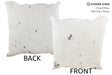 Salt and Pepper Black 20"x20" Brazilian Cowhide Pillow #34490 by Hudson Hides
