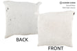 Salt and Pepper Black 16"x16" Brazilian Cowhide Pillow #34648 by Hudson Hides
