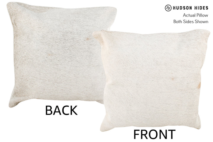 Grey 16"x16" Brazilian Cowhide Pillow #34694 by Hudson Hides