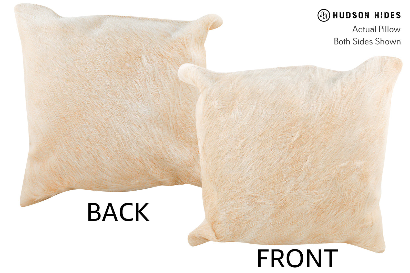 Beige Cowhide Pillow #34831