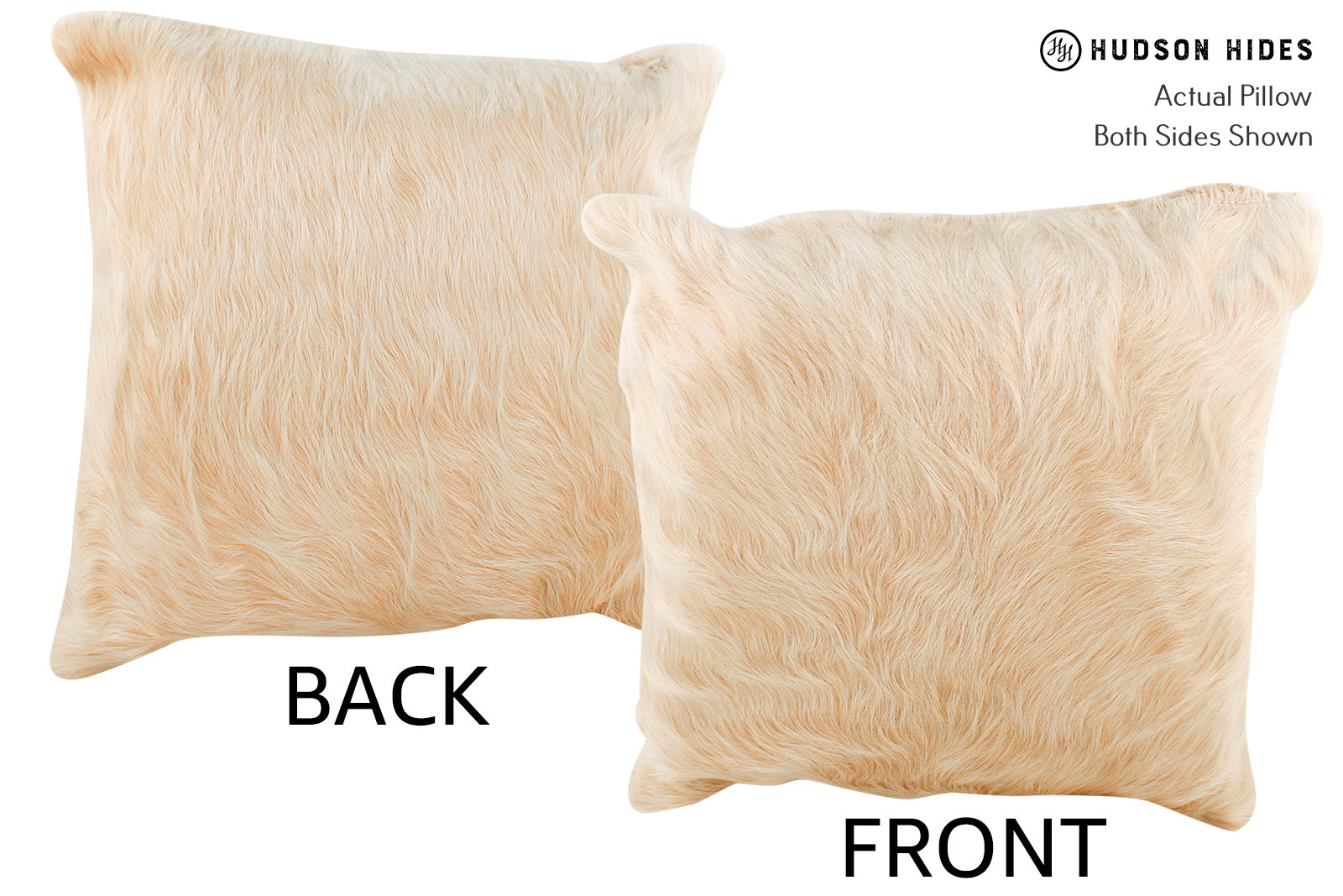 Beige Cowhide Pillow #34842