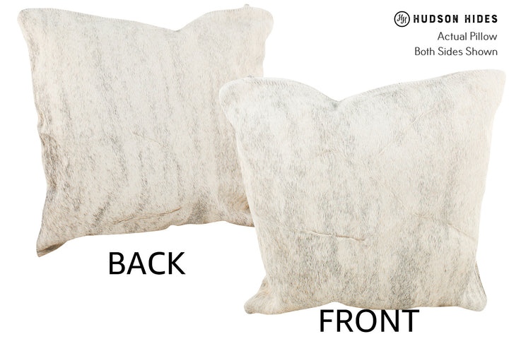 Grey 16"x16" Brazilian Cowhide Pillow #35123 by Hudson Hides