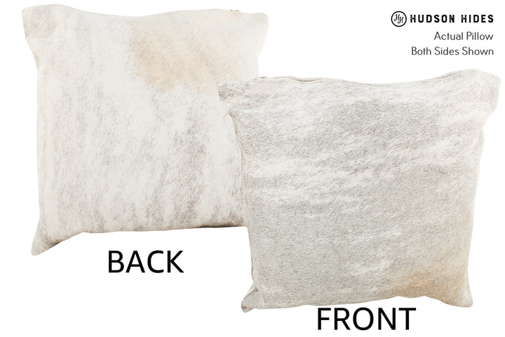Grey 16"x16" Brazilian Cowhide Pillow #35124 by Hudson Hides