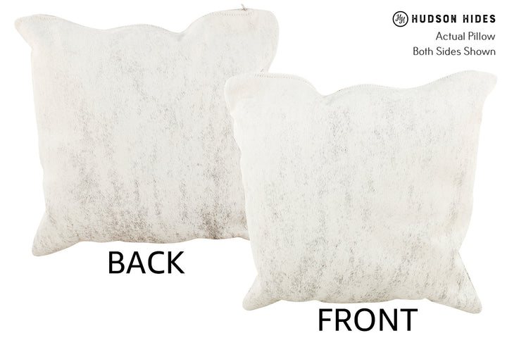 Grey 16"x16" Brazilian Cowhide Pillow #35125 by Hudson Hides