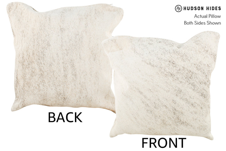 Grey 16"x16" Brazilian Cowhide Pillow #35141 by Hudson Hides