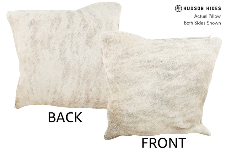 Grey 16"x16" Brazilian Cowhide Pillow #35144 by Hudson Hides