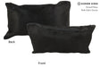 Chocolate 12"x22" Brazilian Cowhide Pillow #35435 by Hudson Hides