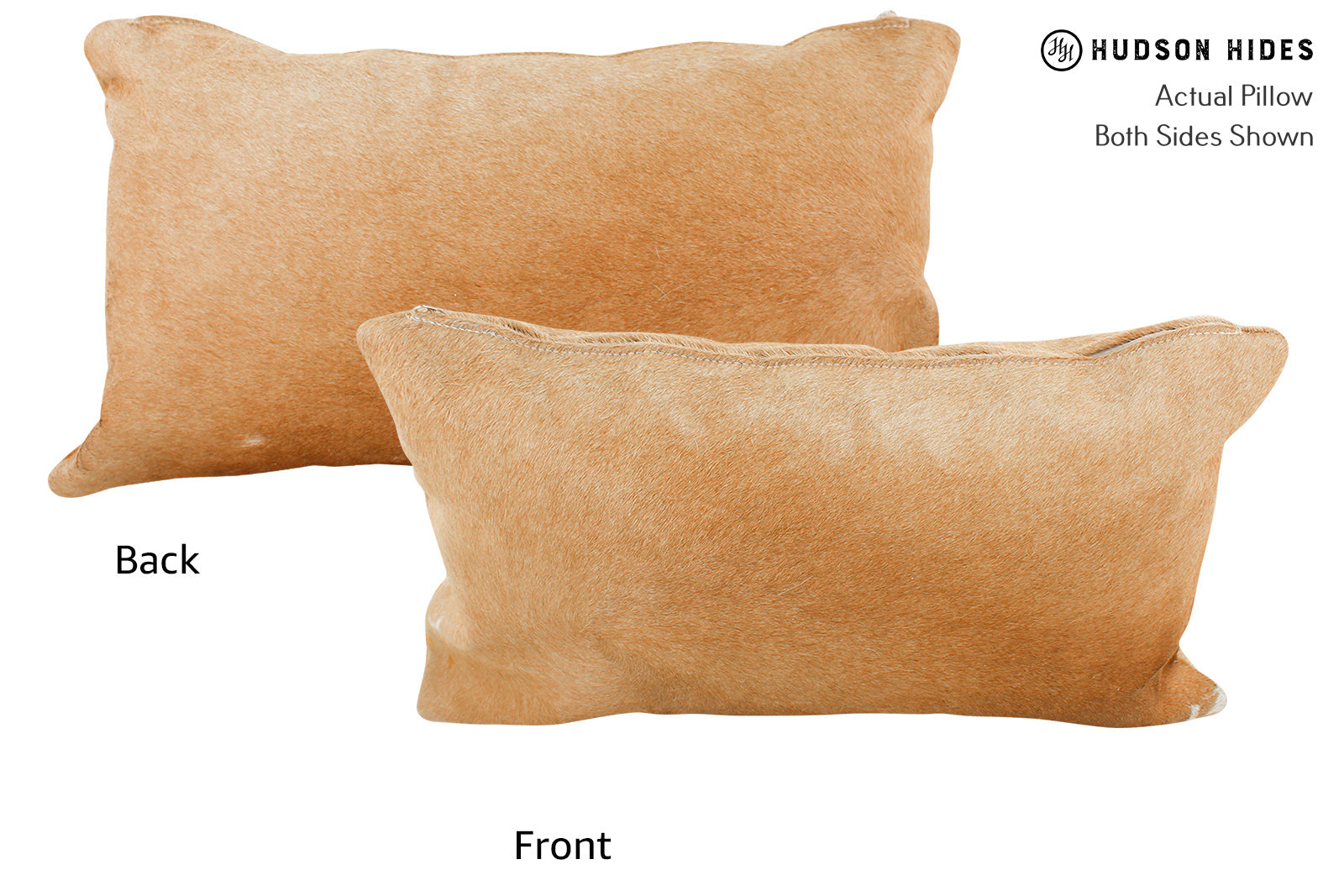 Solid Brown Cowhide Pillow #35488
