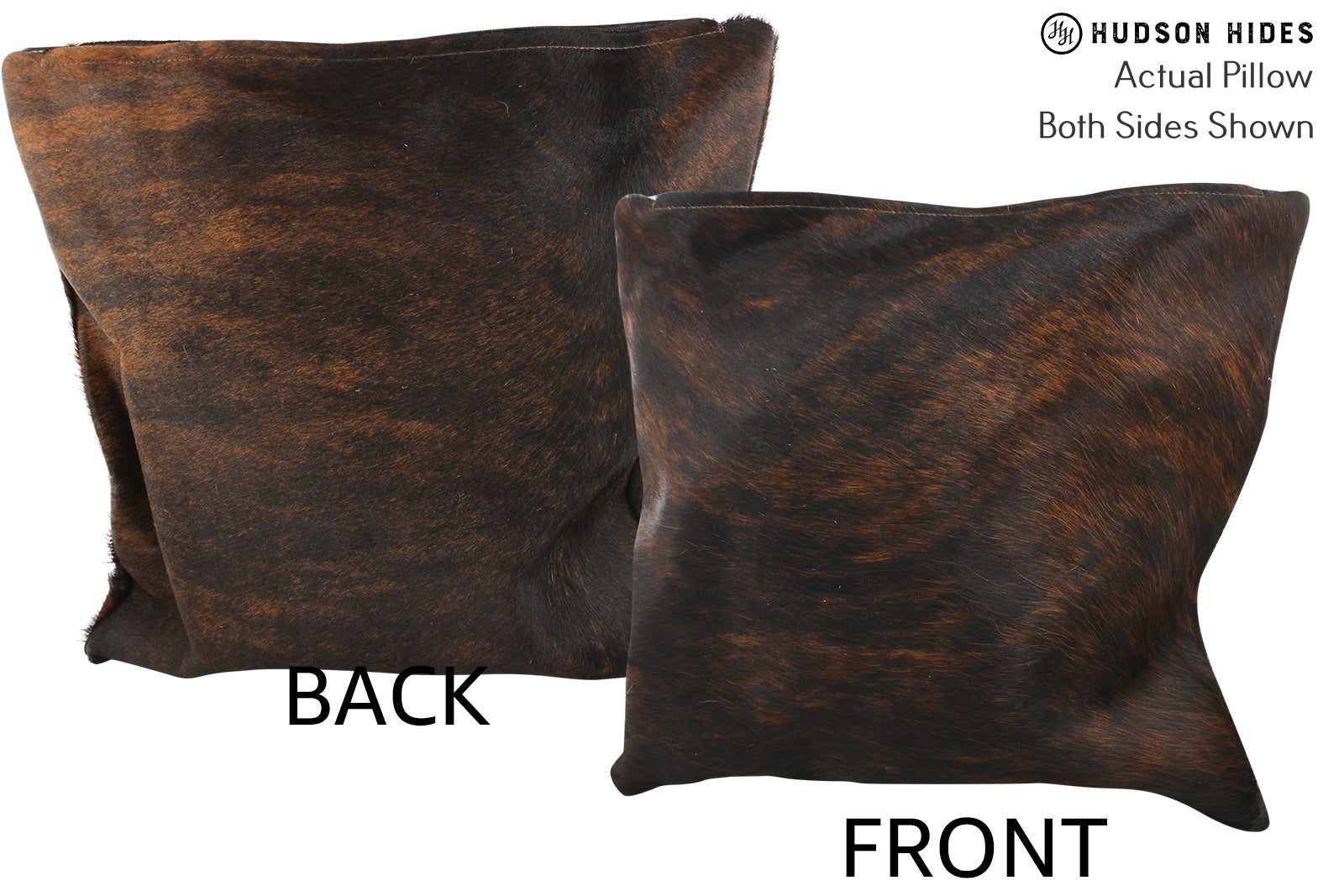 Dark Brindle Cowhide Pillow #35663