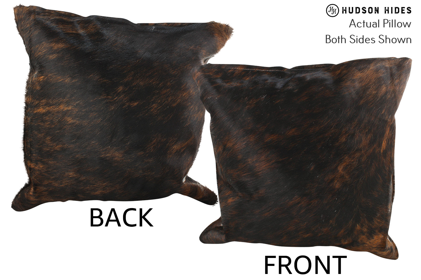 Dark Brindle Cowhide Pillow #35689