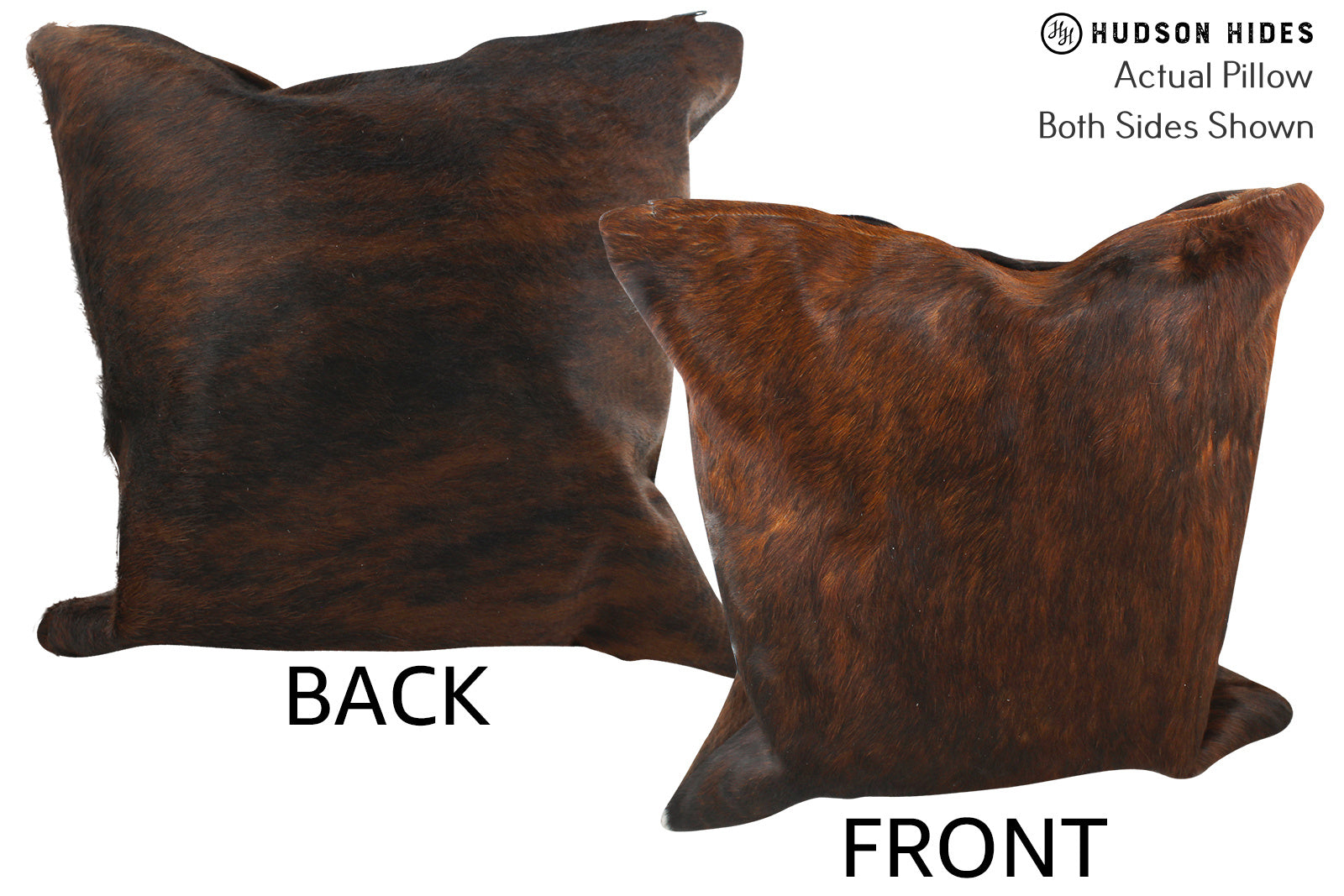 Dark Brindle Cowhide Pillow #35691
