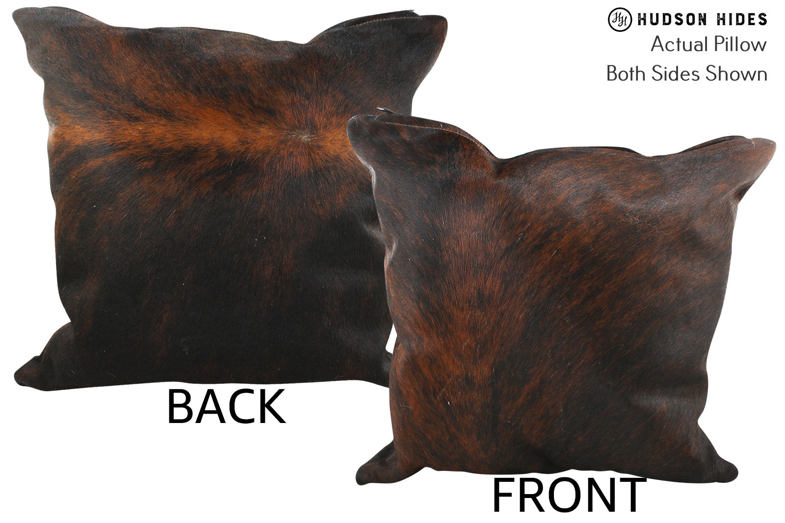 Dark Brindle Cowhide Pillow #35694