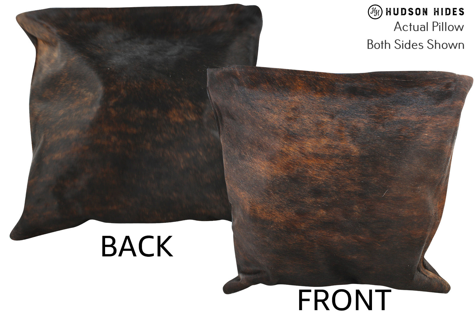Dark Brindle Cowhide Pillow #35702