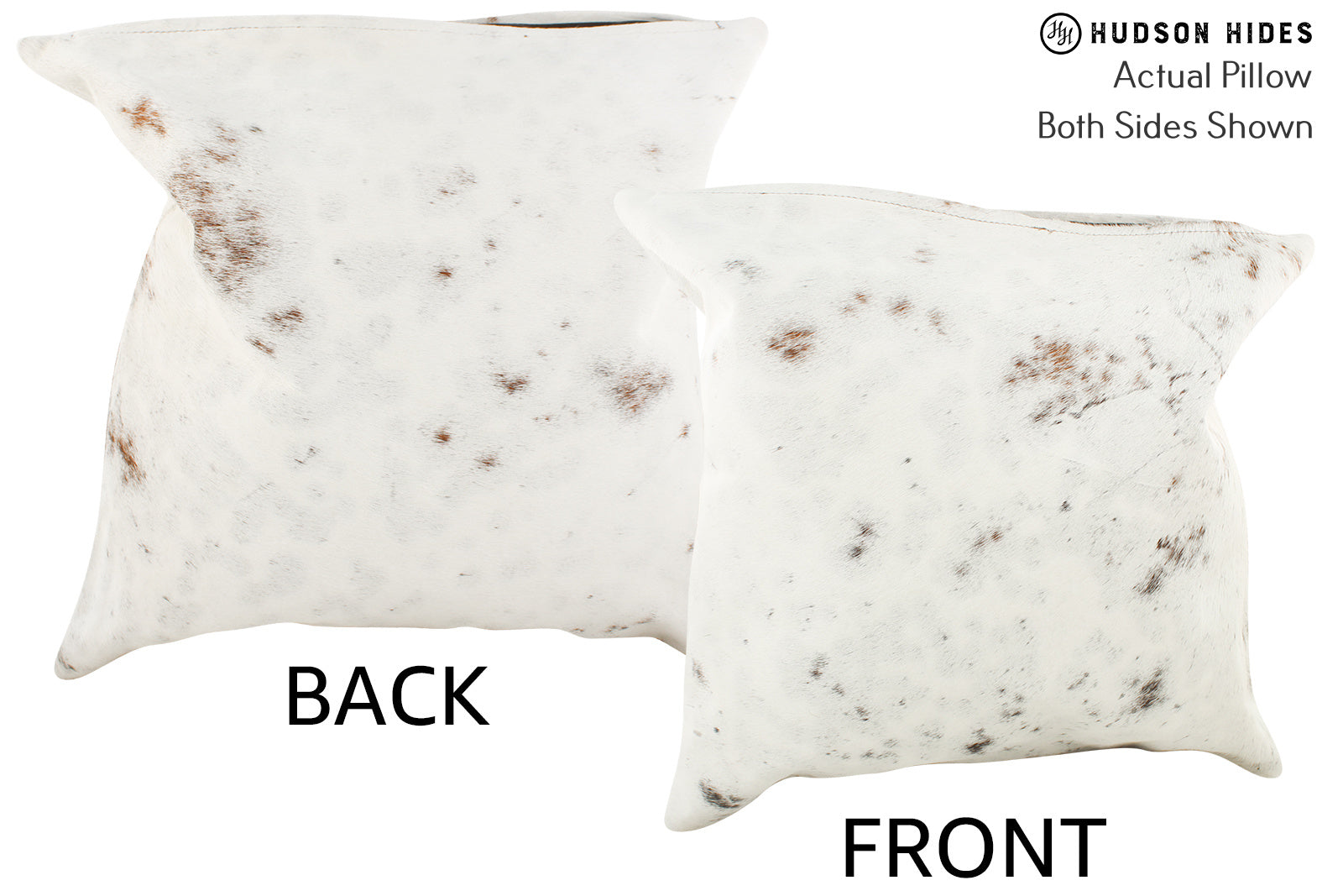 Salt and Pepper Brown Cowhide Pillow #35959