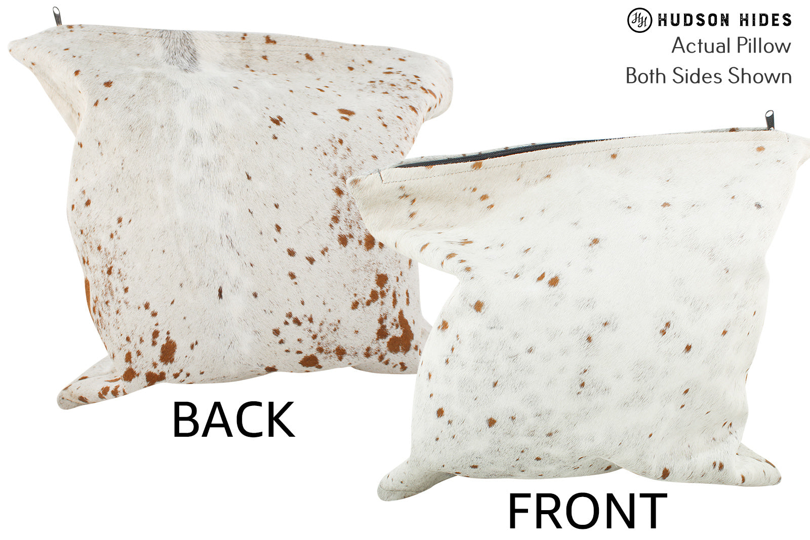Salt and Pepper Brown Cowhide Pillow #36013