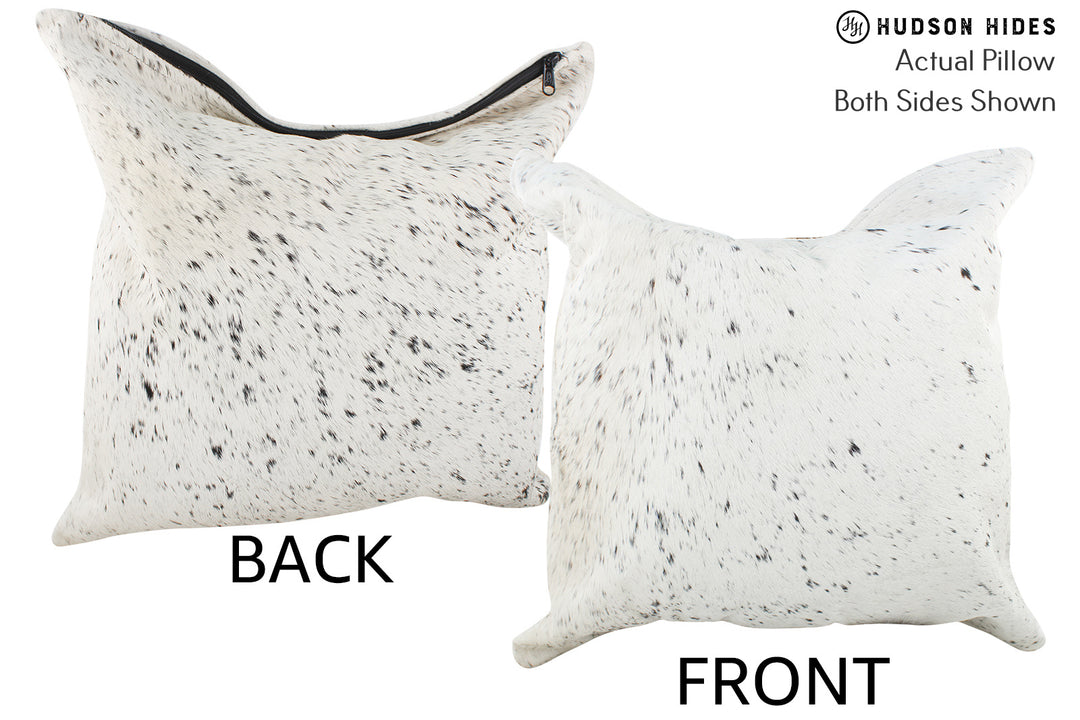 Salt and Pepper Black Pillow 20"x20"#36050 by Hudson Hides