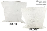 Salt and Pepper Black 20"x20" Brazilian Cowhide Pillow #36081 by Hudson Hides