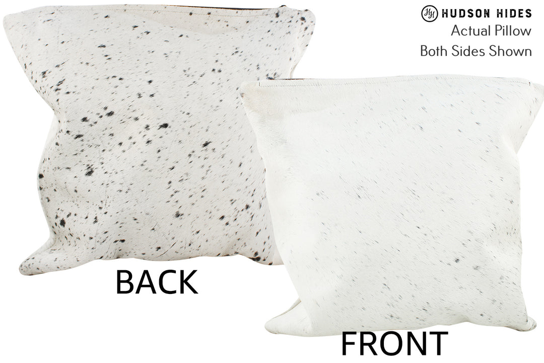 Salt and Pepper Black Pillow 20"x20"#36125 by Hudson Hides