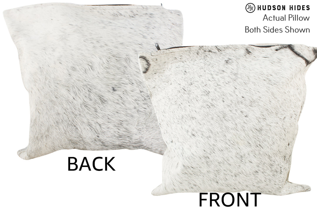 Salt and Pepper Black Pillow 20"x20"#36137 by Hudson Hides