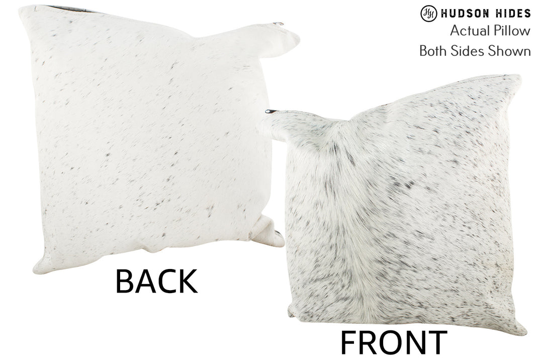 Salt and Pepper Black Pillow 20"x20"#36154 by Hudson Hides