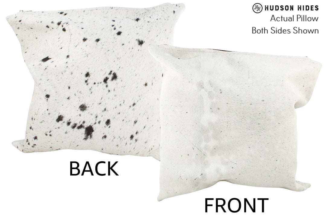 Salt and Pepper Black Pillow 20"x20"#36161 by Hudson Hides